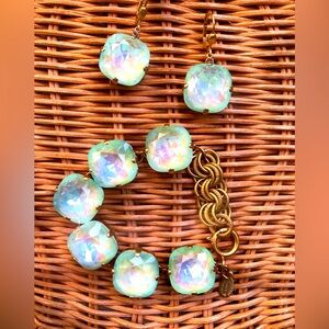 On sale set. Ultra lime extra large Swarovski crystal set